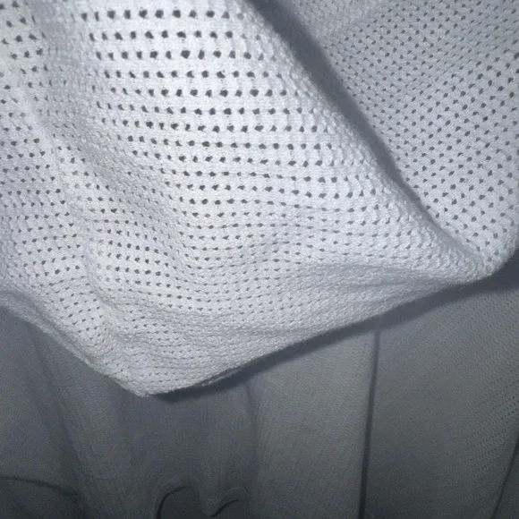 PINK Victoria's Secret White Lightweight Waffle cropped Hoodie - Picture 4 of 6